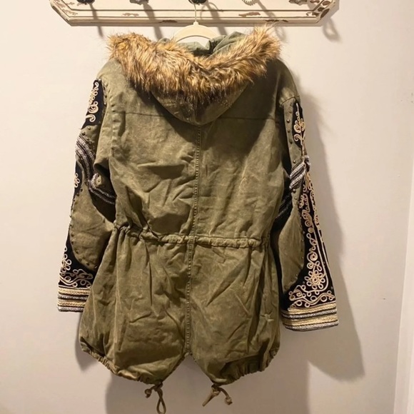 NWOT RARE! Free People Golden Quills Parka - Picture 14 of 14
